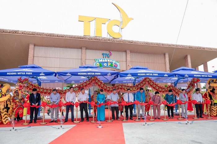 TTC Mekong Aqua Park - công viên nước đầu tiên tại TP Bến Tre chính thức khai trương