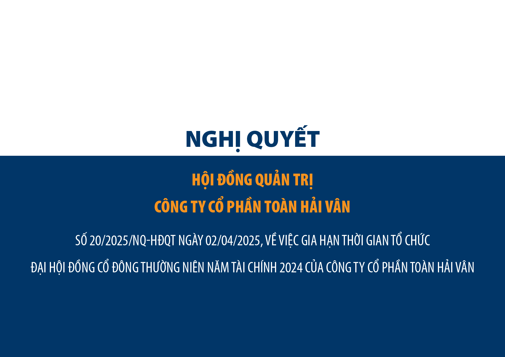 TTC Phú Quốc: Nghị quyết HĐQT về việc gia hạn thời gian tổ chức ĐHĐCĐ thường niên năm tài chính 2024